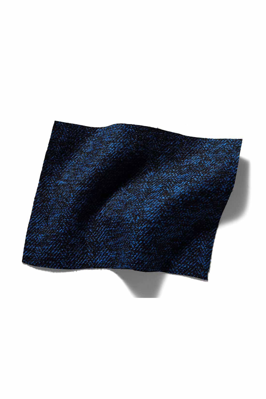 MEDE19F|MEDE19F　ツイードライクなリラックスダブルジャケット〈ネイビーミックス〉|ネイビーとブラックをミックスさせた、ツイード調ヘリンボーン素材。杢（もく）調に見える表情とドレープ感が上品です。
