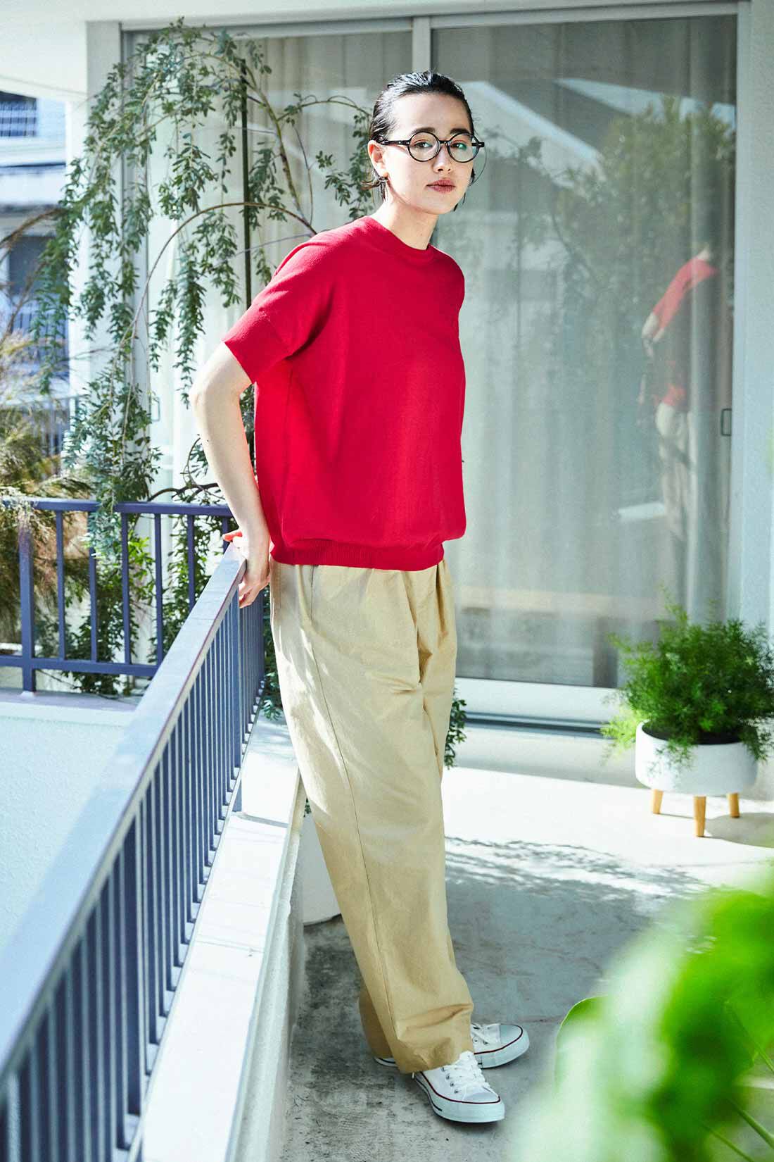 THREE FIFTY STANDARD|ラフなテーパードパンツＢＥ　ＴＦＳのコーディネート