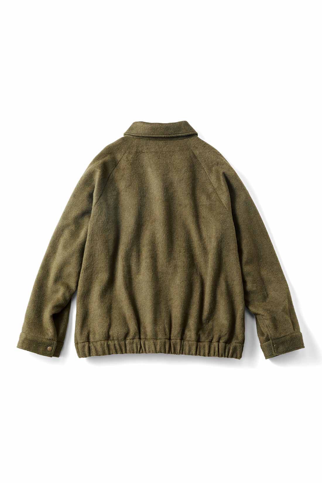 THREE FIFTY STANDARD|THREE FIFTY STANDARD シャギーブルゾン〈カーキ〉|BACK