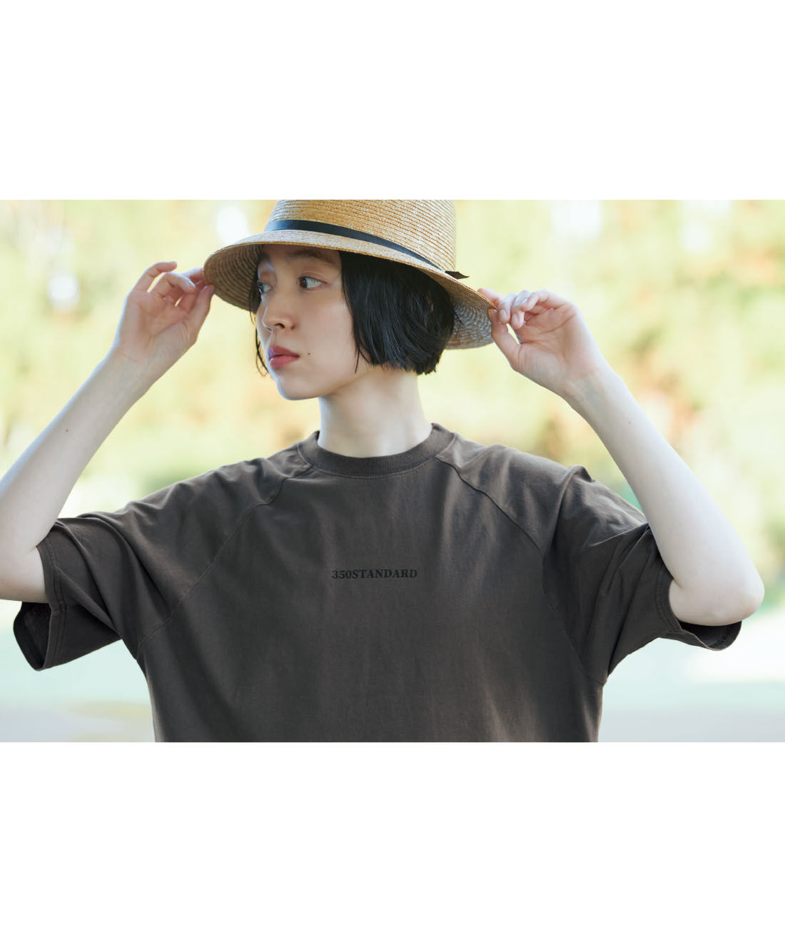 THREE FIFTY STANDARD|THREE FIFTY STANDARD　ピグメント加工のロゴプリントＴシャツの会