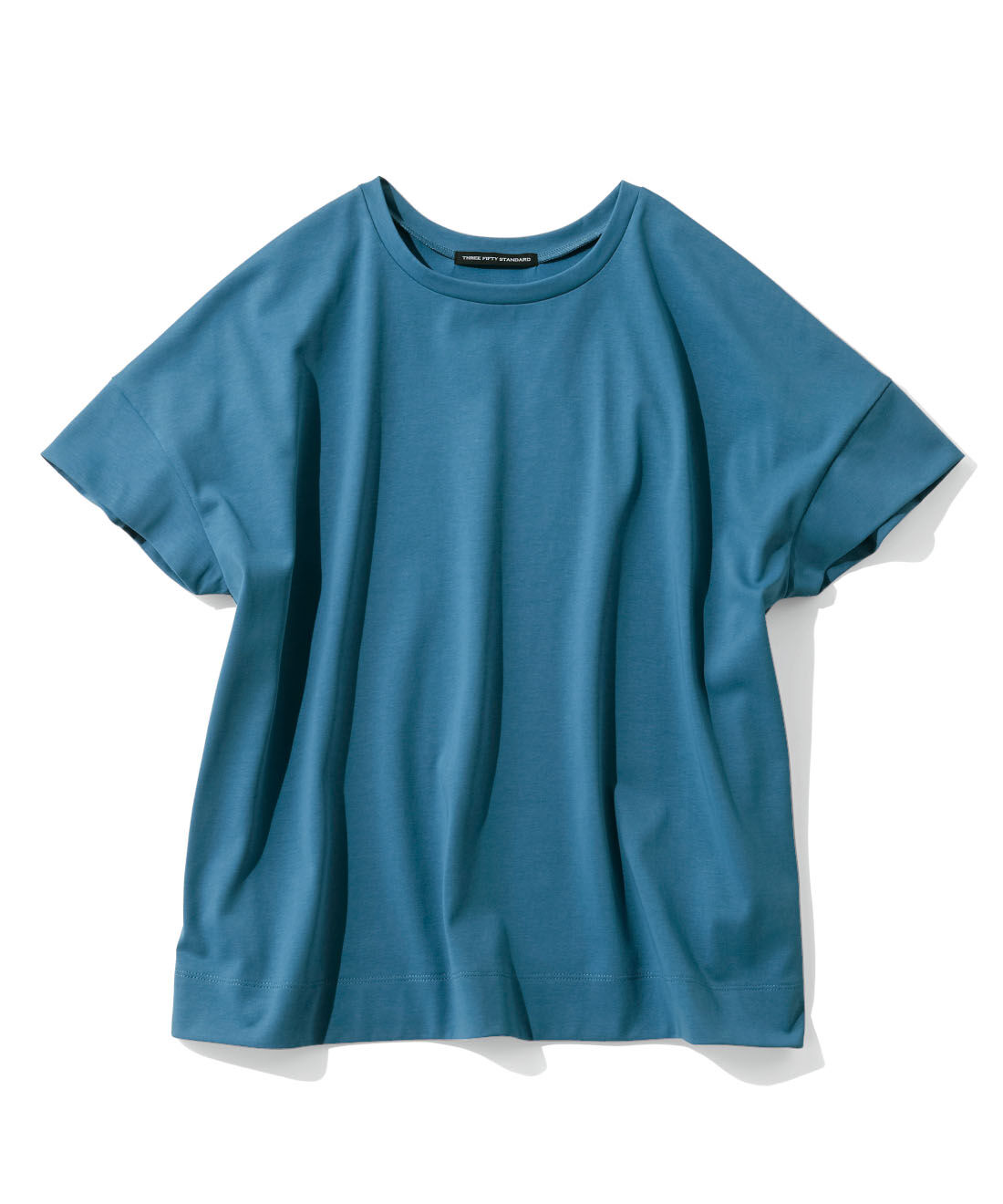 THREE FIFTY STANDARD|THREE FIFTY STANDARD　汗じみ軽減加工のダブルスリーブTシャツの会|スモーキーブルー