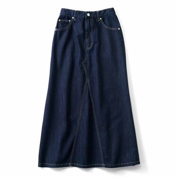 デニムのAラインスカート