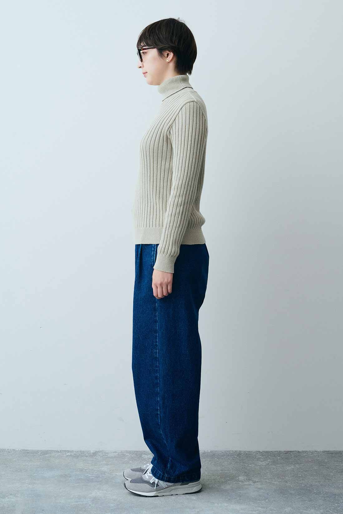 THREE FIFTY STANDARD|THREE FIFTY STANDARD 10オンスデニムのイージーパンツ〈ブルー〉