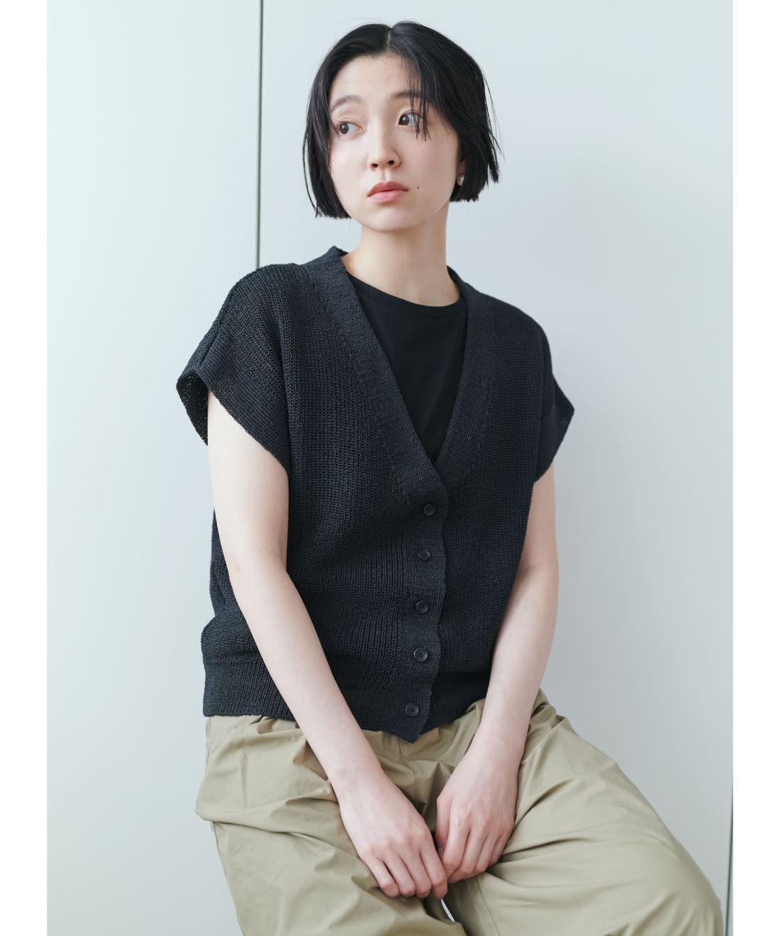 THREE FIFTY STANDARD|THREE FIFTY STANDARD　シルケット加工のタンクトップの会|ブラック