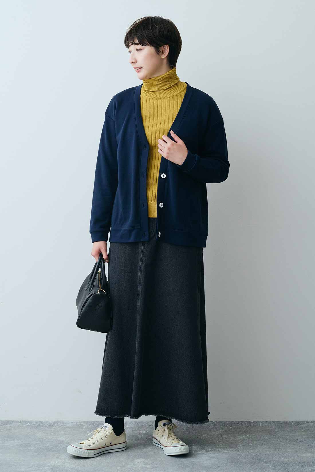 THREE FIFTY STANDARD|THREE FIFTY STANDARD コットン100％のリブタートルの会