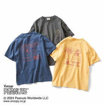 PEANUTS〈スヌーピー＆フレンズ〉ロゴプリントＴシャツ