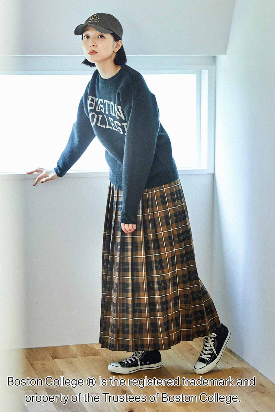 THREE FIFTY STANDARD［スリーフィフティースタンダード］|THREE FIFTY STANDARD　別注カレッジロゴセーター〈ブラック〉
