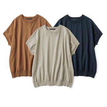 THREE FIFTY STANDARD | コットン100％のニットプルオーバーの会