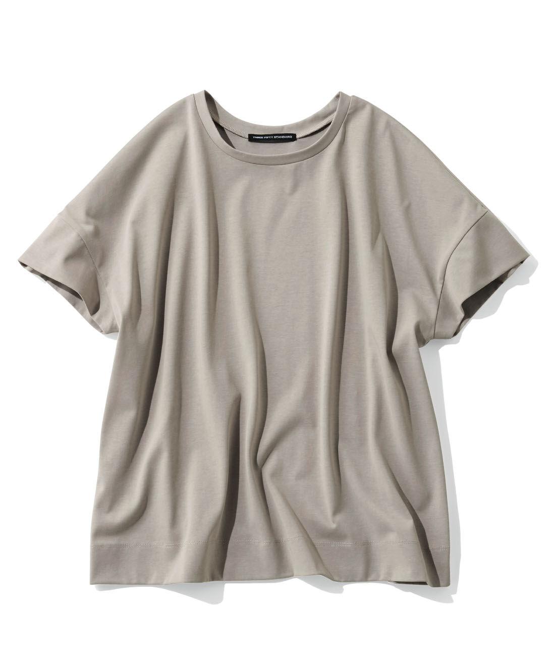 THREE FIFTY STANDARD|THREE FIFTY STANDARD　汗じみ軽減加工のダブルスリーブTシャツの会|ライトグレー