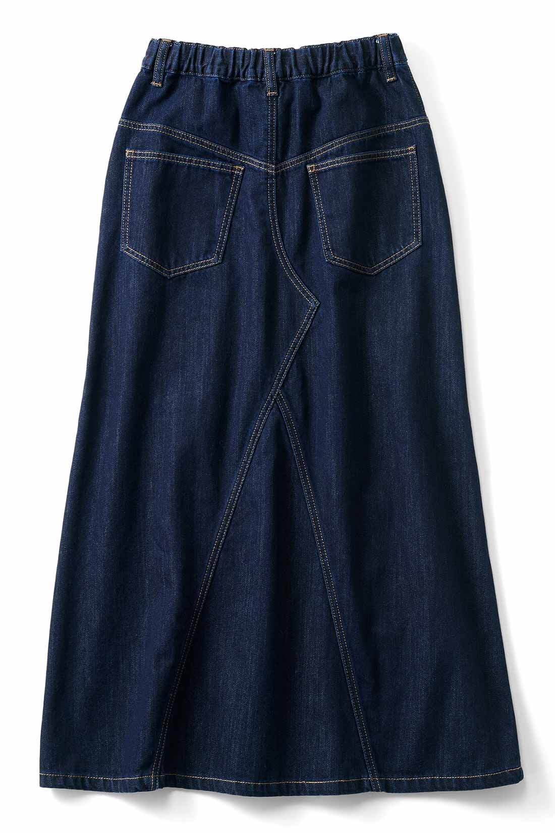 THREE FIFTY STANDARD|THREE FIFTY STANDARD　デニムのAラインスカート|BACK