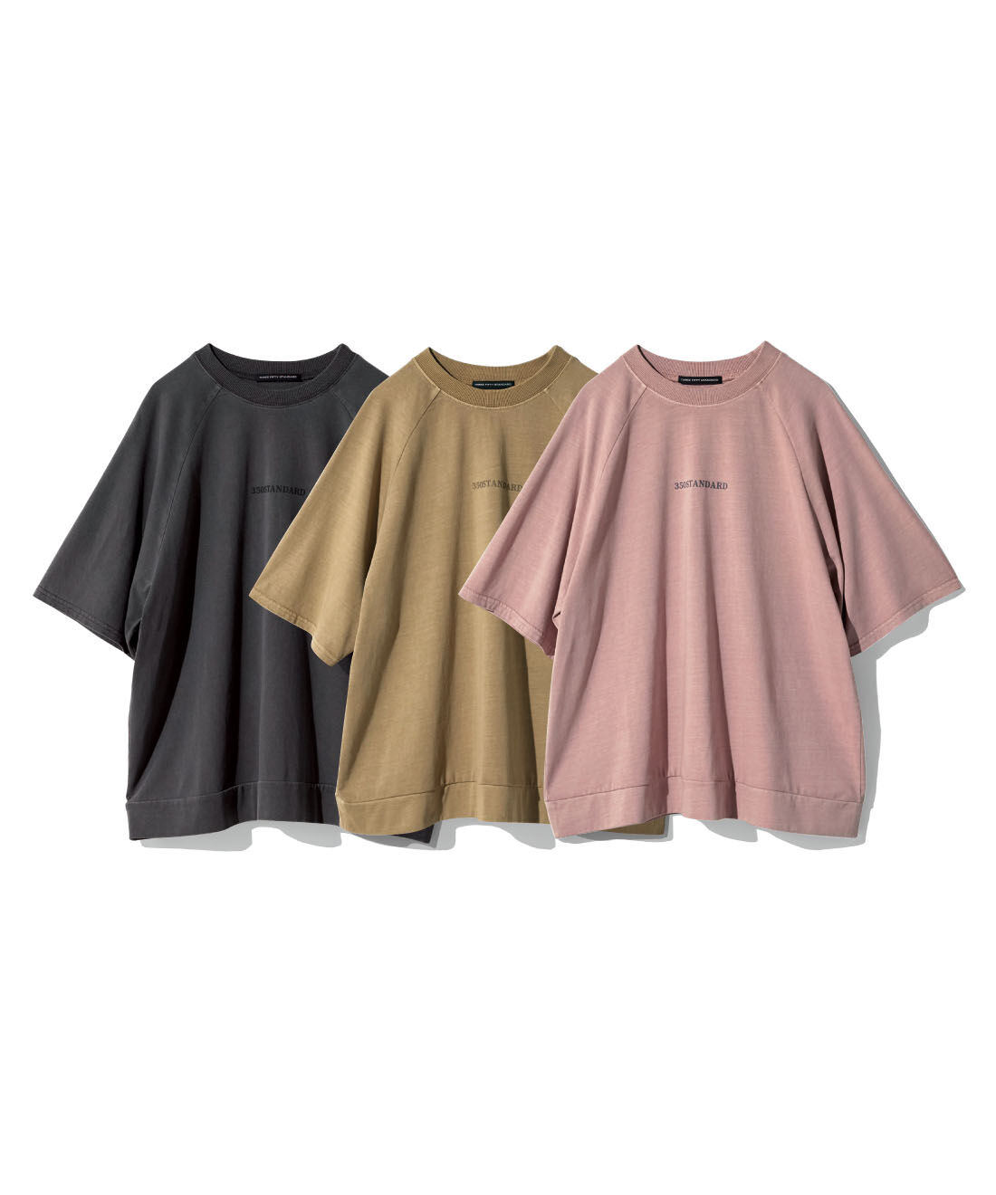 THREE FIFTY STANDARD|THREE FIFTY STANDARD　ピグメント加工のロゴプリントＴシャツの会