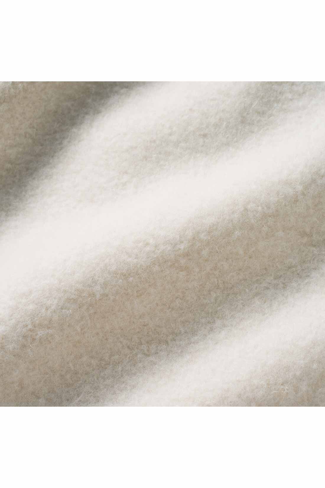 THREE FIFTY STANDARD|THREE FIFTY STANDARD 裏起毛のジップカーディガン〈アイボリー〉|【INSIDE】保温性が高い裏起毛のスウェット生地。一度着たらやみつきになる暖かさとやわらかな肌ざわり。