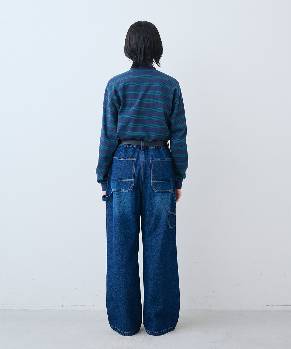 THREE FIFTY STANDARD［スリーフィフティースタンダード］|レトロなボーダーTシャツ　のコーディネート