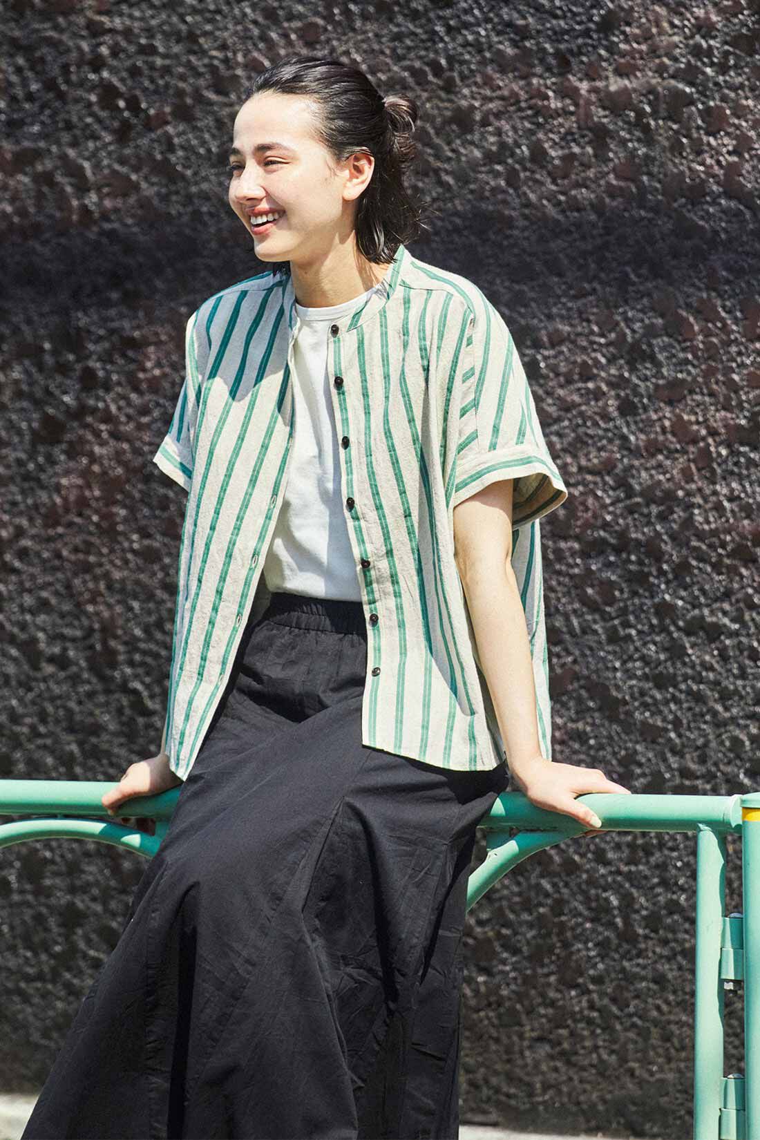 THREE FIFTY STANDARD|THREE FIFTY STANDARD シンプルなコットンのノースリーブトップスの会