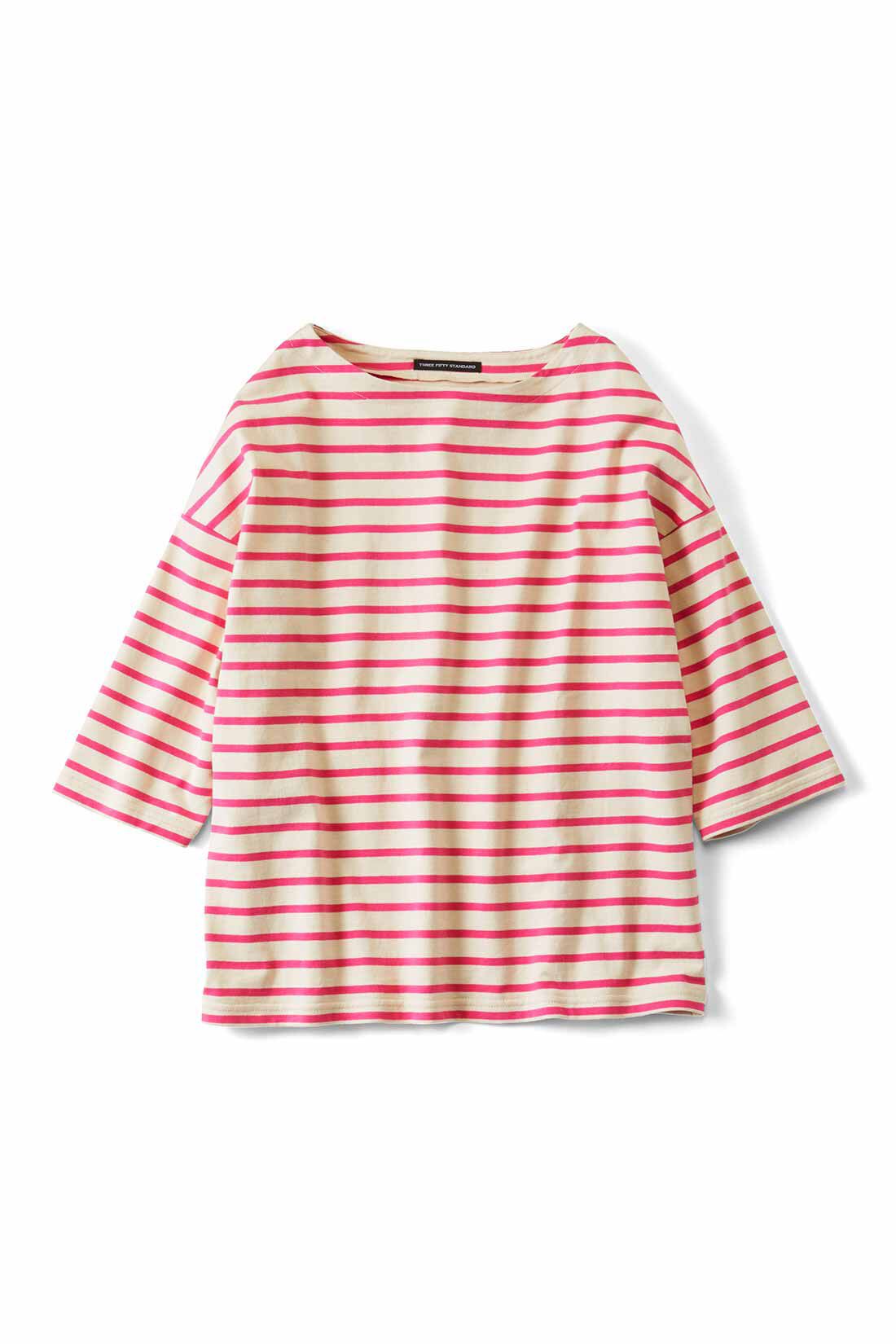 THREE FIFTY STANDARD|THREE FIFTY STANDARD ドロップショルダーのボーダーTシャツの会