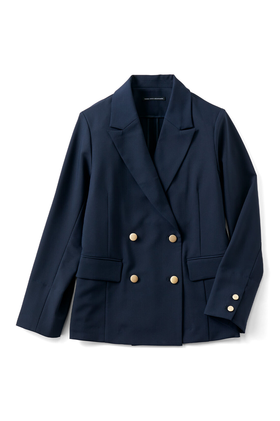 THREE FIFTY STANDARD|THREE FIFTY STANDARD ダブルフロントジャケット〈ネイビー〉