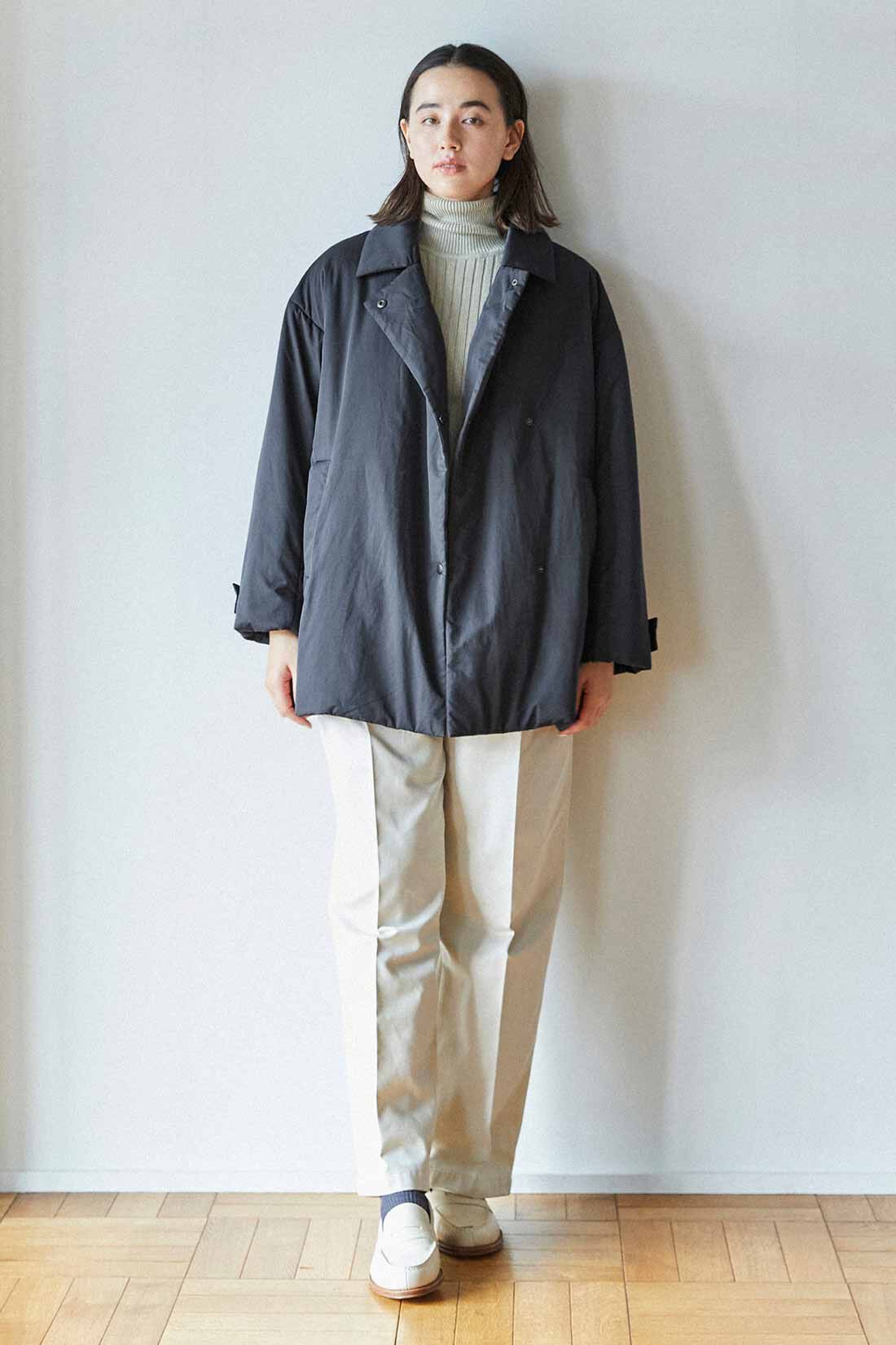 THREE FIFTY STANDARD|THREE FIFTY STANDARD スタンダードなチノパンツ〈ライトベージュ〉