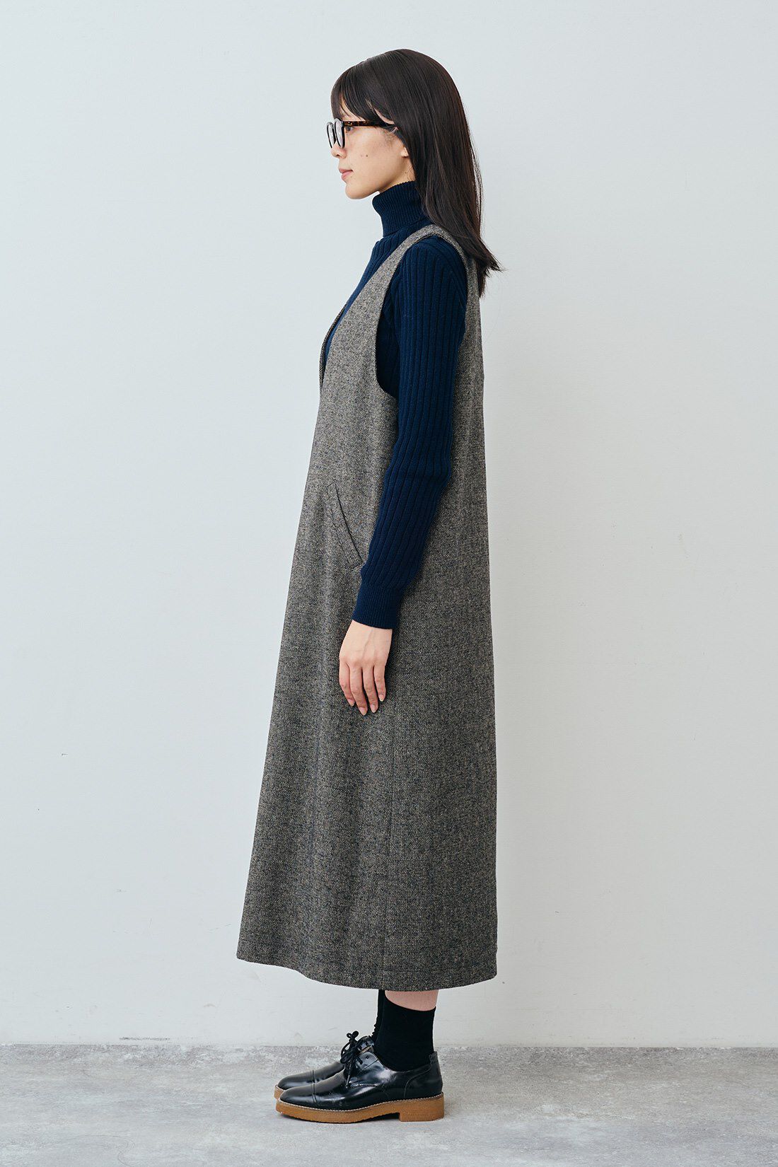 THREE FIFTY STANDARD［スリーフィフティースタンダード］|コットン100％のリブタートルのコーディネート