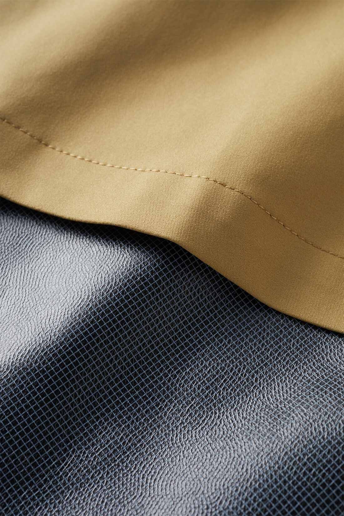 THREE FIFTY STANDARD|THREE FIFTY STANDARD スタンドカラーの撥水（はっすい）コート〈カーキベージュ〉