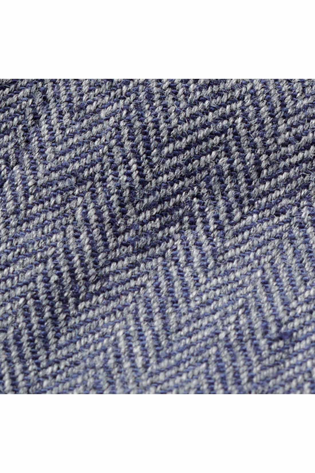THREE FIFTY STANDARD|THREE FIFTY STANDARD ヘリンボーン柄のオールインワン〈ネイビー〉|グレーとネイビーのシックな2色でしっかりと織り上げたヘリンボーン生地。