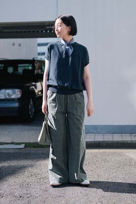 THREE FIFTY STANDARD | コットン100％のニットプルオーバーの会