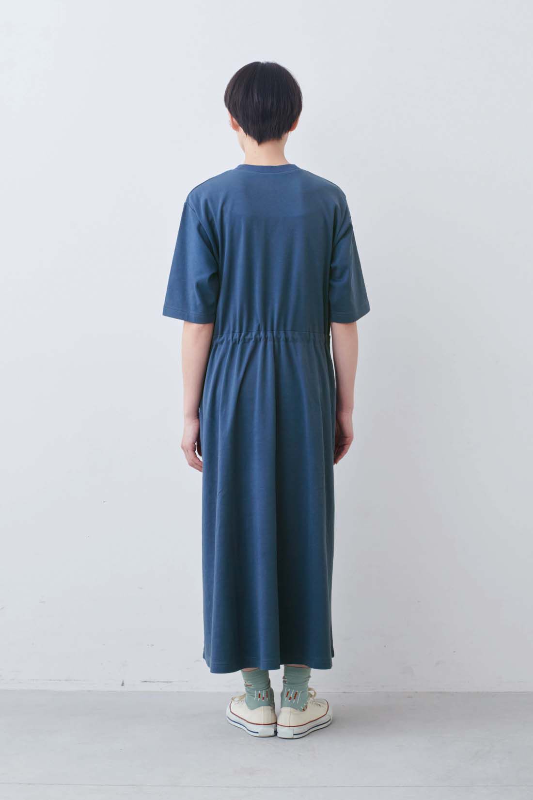 THREE FIFTY STANDARD|THREE FIFTY STANDARD　小谷 実由さんと作った 幾何学模様を取り入れた柄ソックス〈ブルー〉