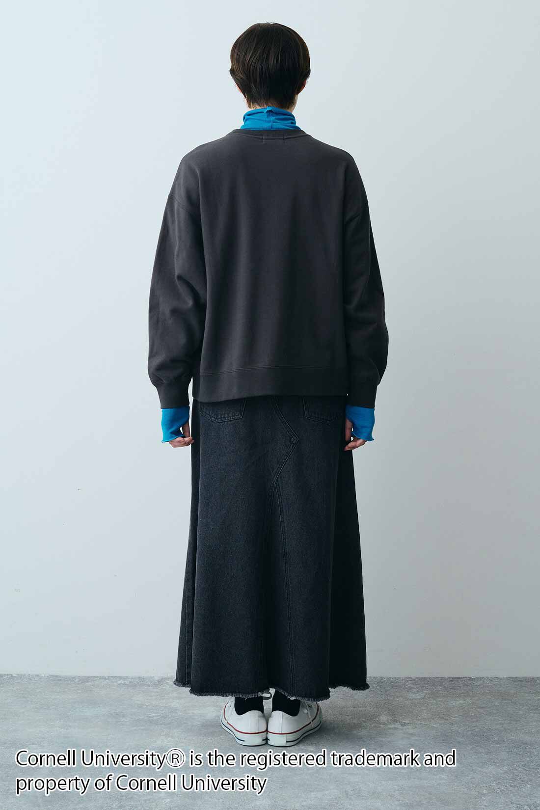 THREE FIFTY STANDARD|THREE FIFTY STANDARD 別注カレッジロゴスウェットトップス〈チャコール〉
