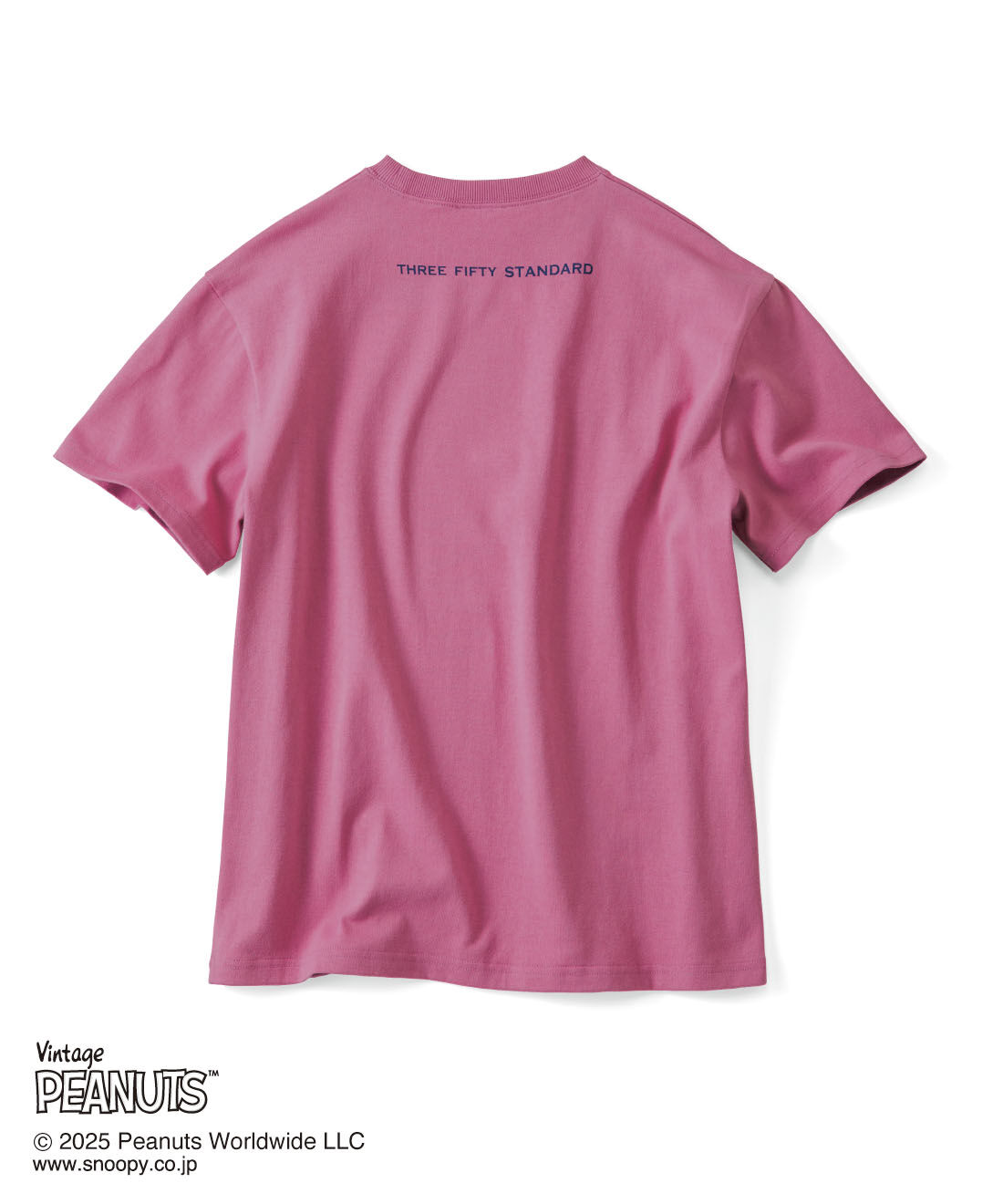 THREE FIFTY STANDARD|THREE FIFTY STANDARD　PEANUTS〈スヌーピー＆フレンズ〉ロゴプリントTシャツの会|BACK