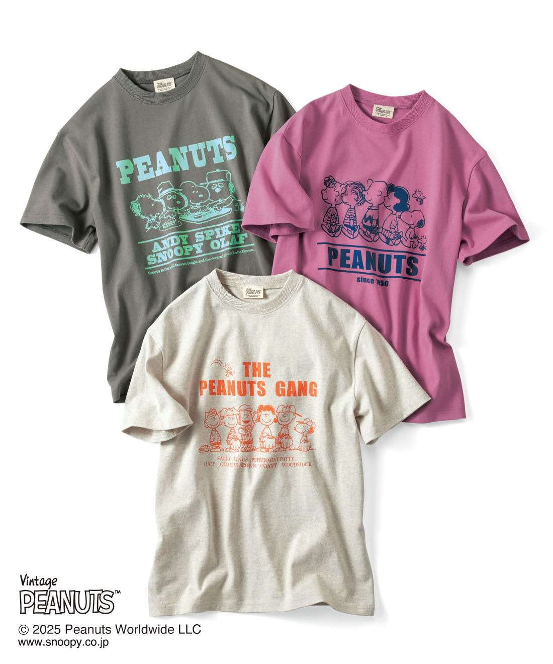 THREE FIFTY STANDARD|THREE FIFTY STANDARD　PEANUTS〈スヌーピー＆フレンズ〉ロゴプリントTシャツの会