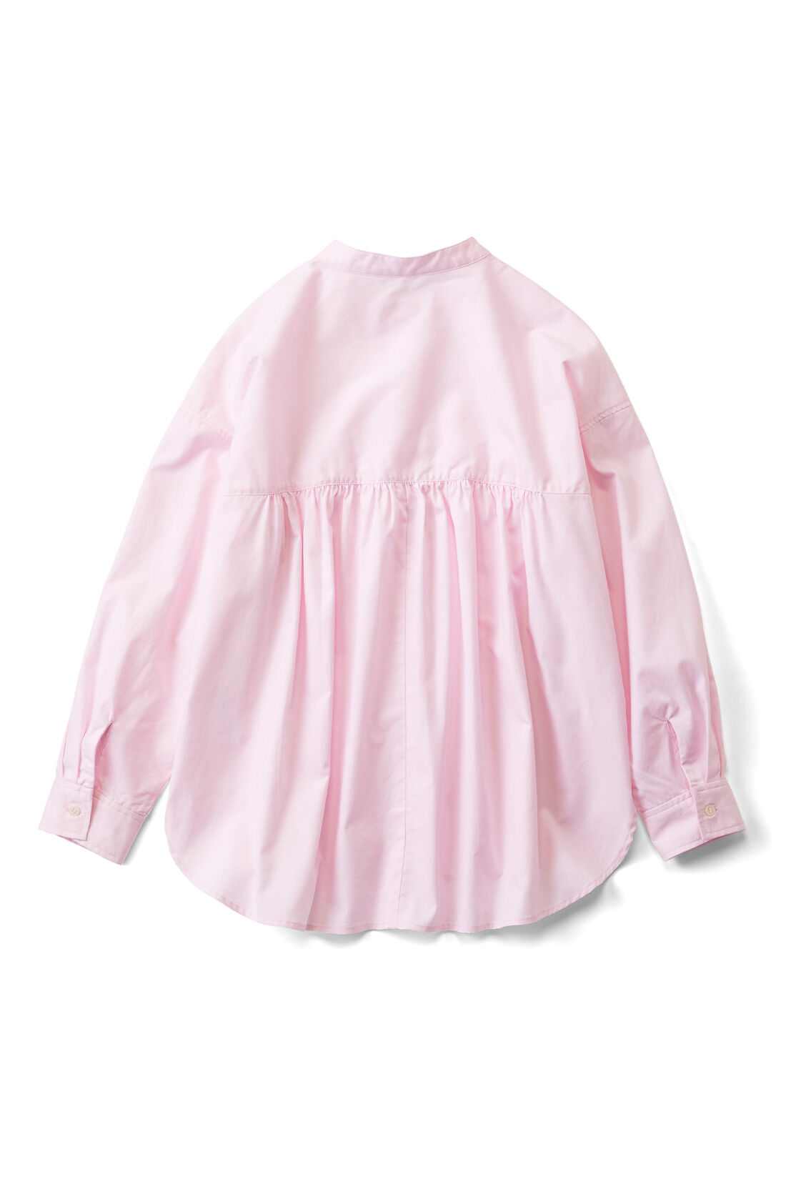 THREE FIFTY STANDARD|THREE FIFTY STANDARD ライトピンクのスタンドカラーのシャツ|BACK