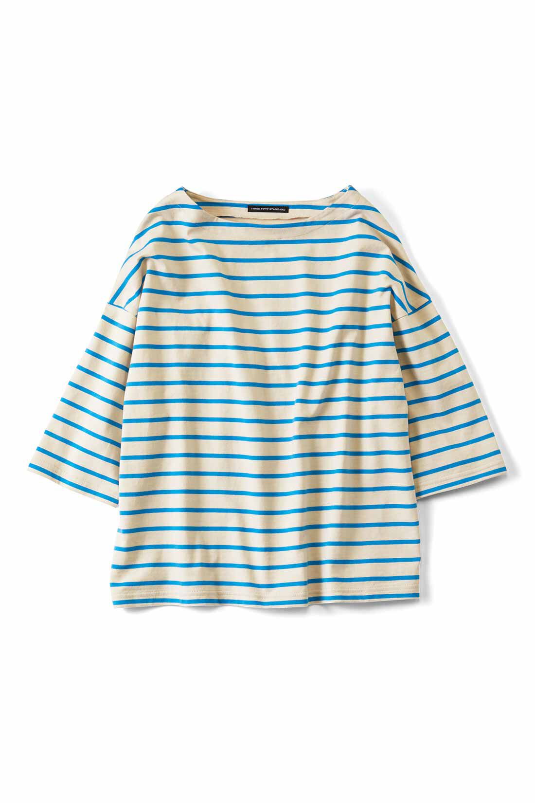 THREE FIFTY STANDARD|THREE FIFTY STANDARD ドロップショルダーのボーダーTシャツの会