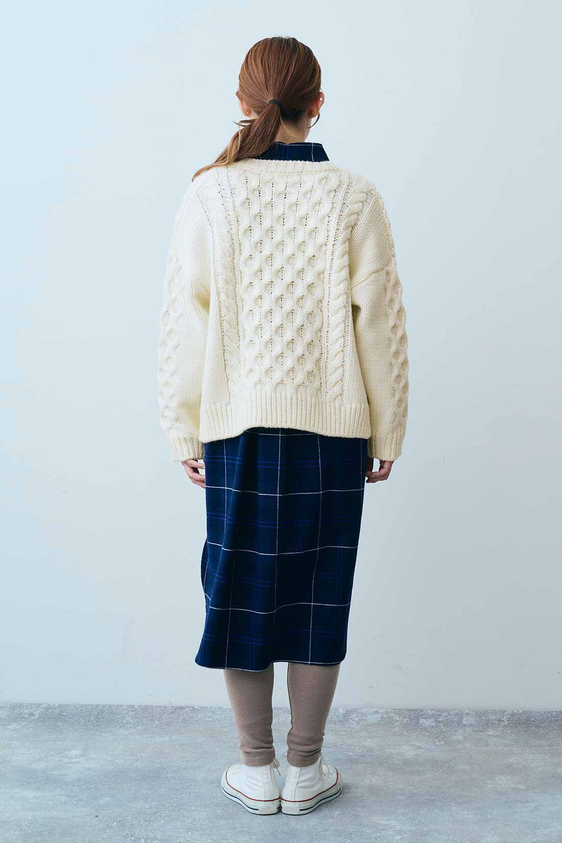 THREE FIFTY STANDARD|THREE FIFTY STANDARD あったか両面起毛レギンスの会|モデル身長：165cm　着用サイズ：M