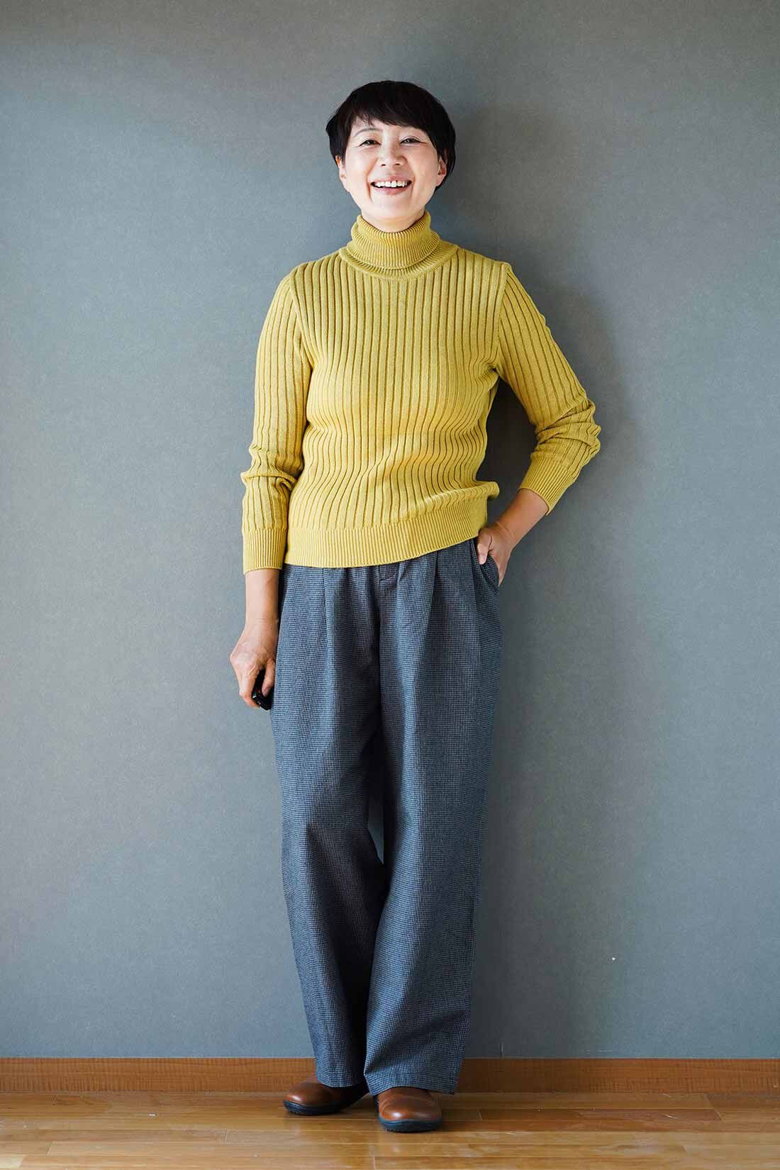 THREE FIFTY STANDARD|THREE FIFTY STANDARD コットン100％のリブタートルの会