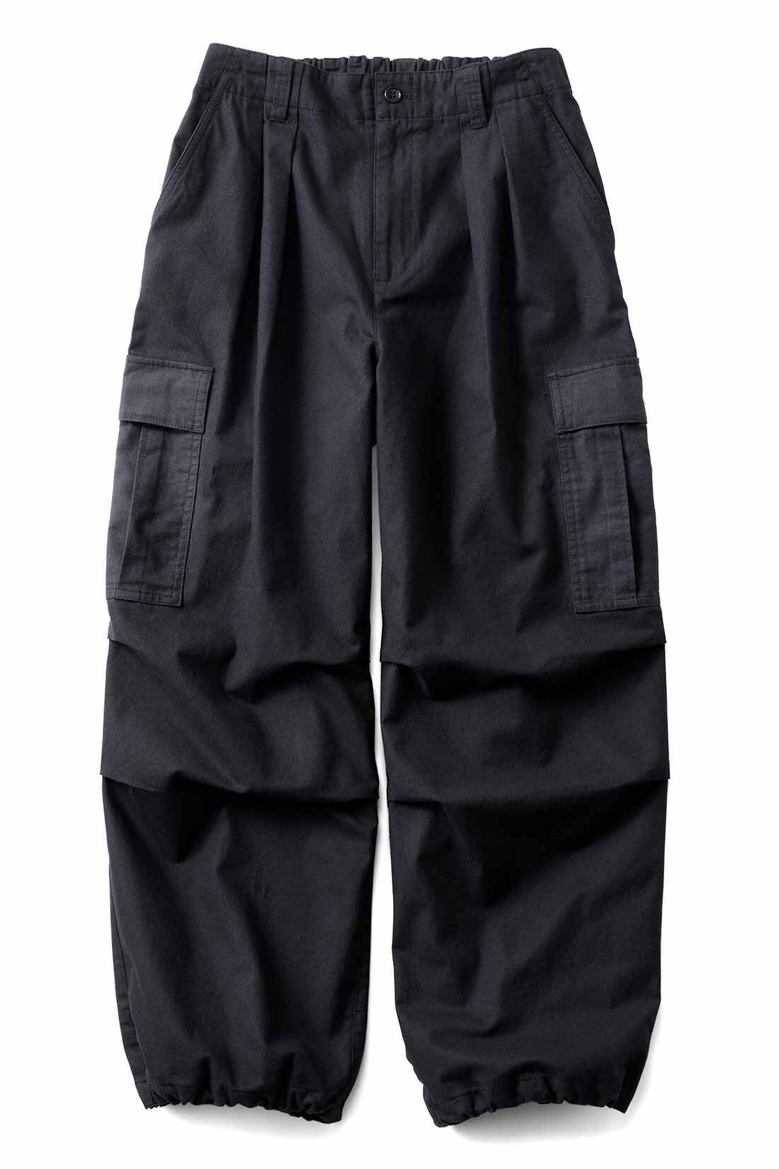 THREE FIFTY STANDARD|THREE FIFTY STANDARD 微起毛カーゴパンツ〈ブラック〉