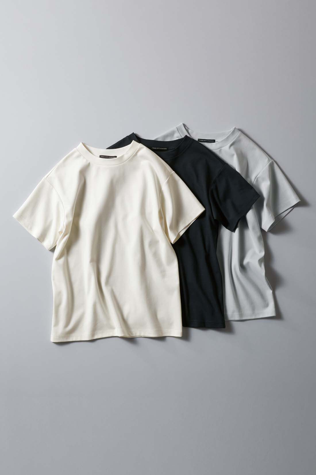 THREE FIFTY STANDARD|THREE FIFTY STANDARD　シルキーな肌ざわりのベーシックなTシャツの会