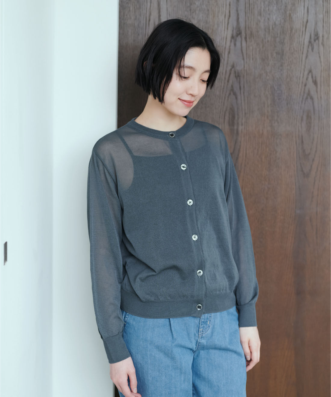 THREE FIFTY STANDARD|THREE FIFTY STANDARD　やわらかなフィット感のベア天じくブラキャミソールの会