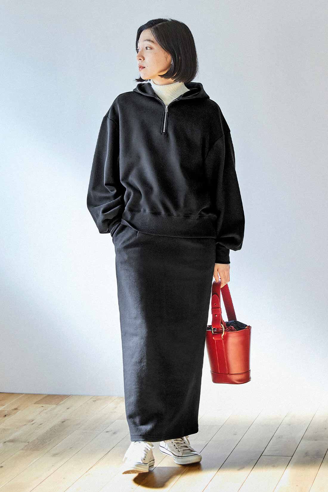 THREE FIFTY STANDARD|コットン100％のリブタートルのコーディネート