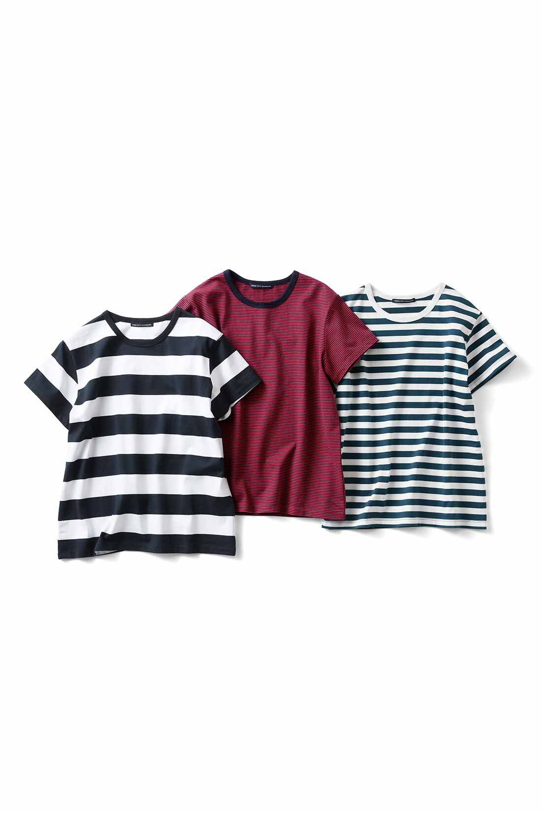 THREE FIFTY STANDARD|THREE FIFTY STANDARD すっきりシルエットのボーダーTシャツの会