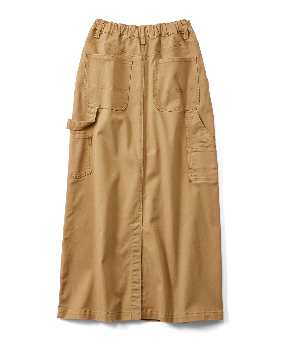 THREE FIFTY STANDARD|THREE FIFTY STANDARD　カツラギペインタースカート〈カーキベージュ〉|BACK