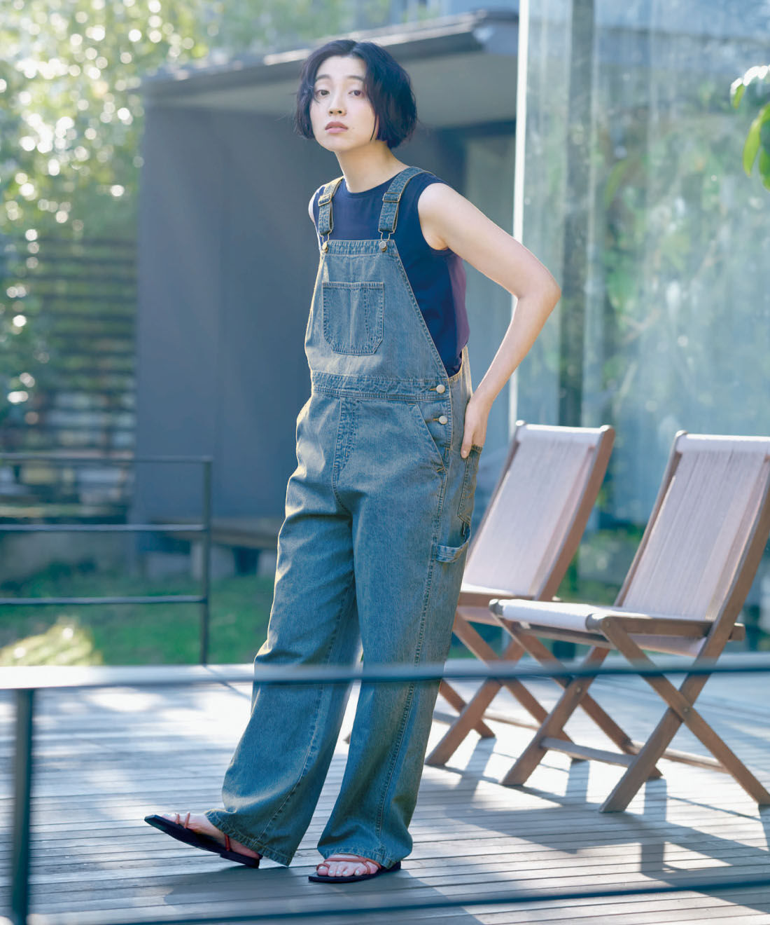 THREE FIFTY STANDARD|THREE FIFTY STANDARD　シルケット加工のタンクトップの会|ネイビー