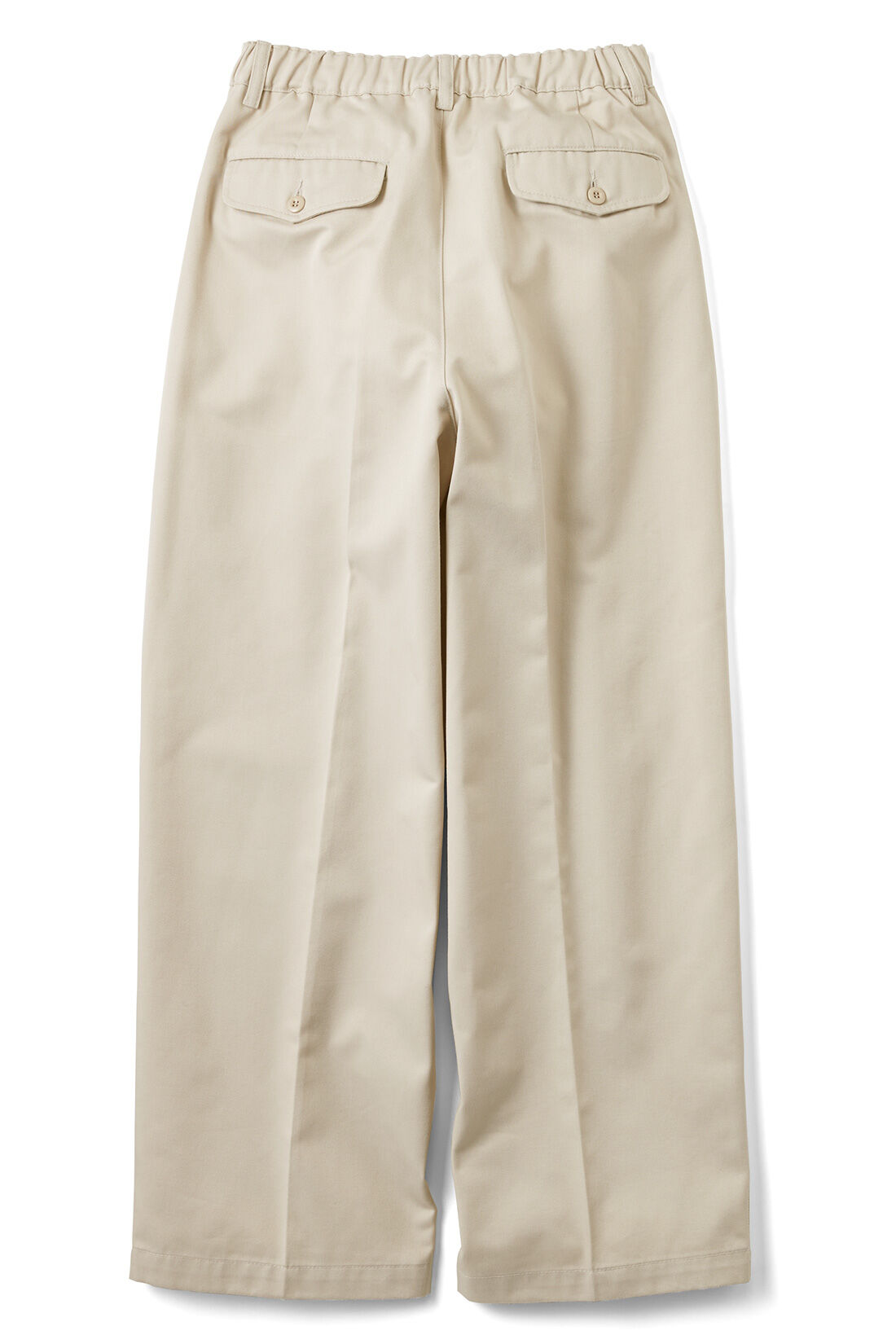THREE FIFTY STANDARD|THREE FIFTY STANDARD スタンダードなチノパンツ〈ライトベージュ〉|BACK