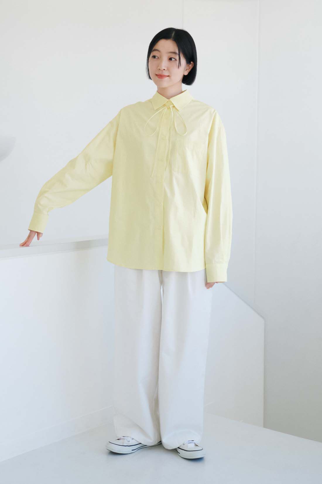 THREE FIFTY STANDARD|THREE FIFTY STANDARD　小谷 実由さんと作った こだわりの薄黄色シャツ〈イエロー〉