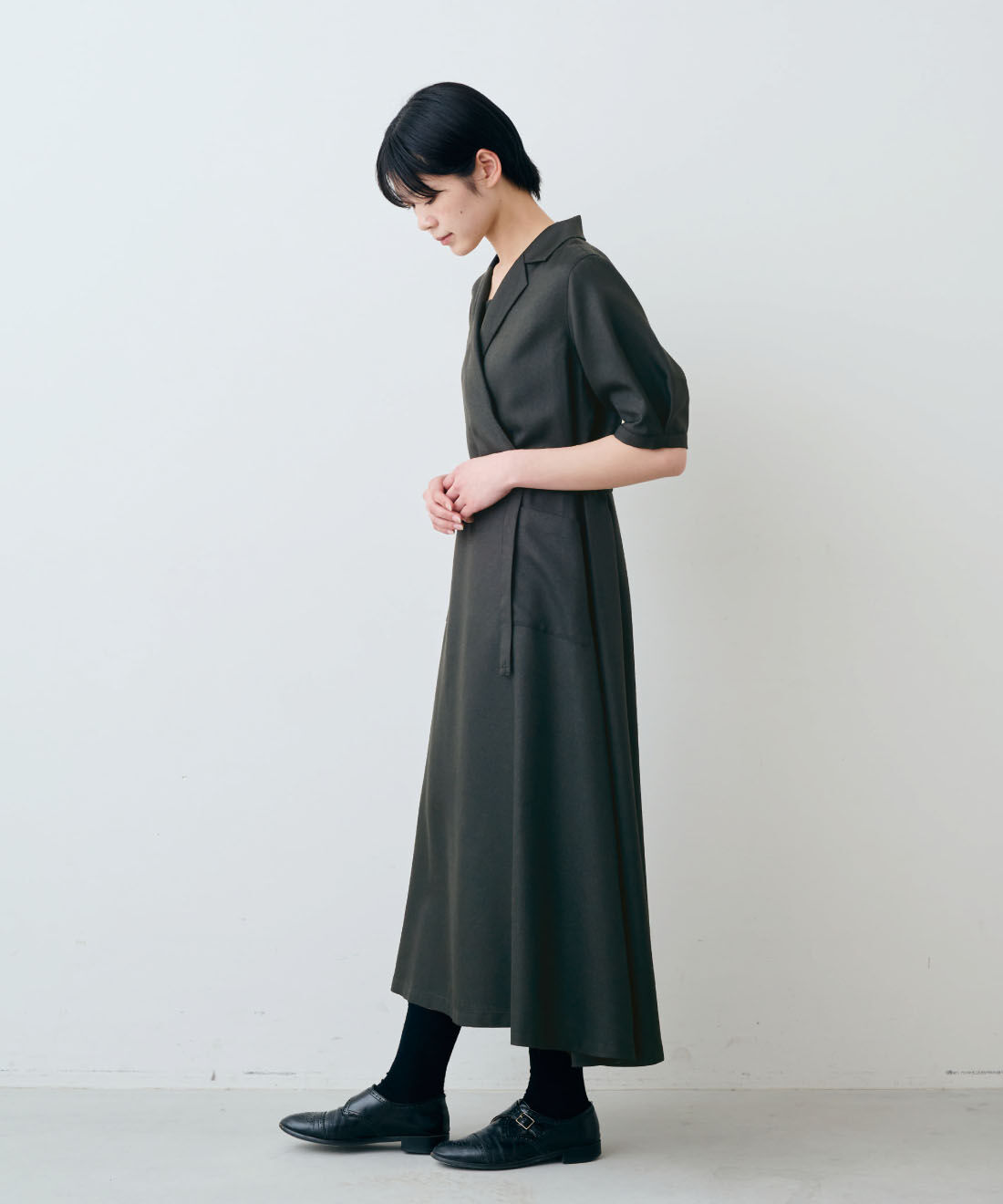 THREE FIFTY STANDARD|綿混 ベア天じく ブラキャミソールと日本製 抗菌防臭 レーヨンシルク混 ソックスのコーディネート