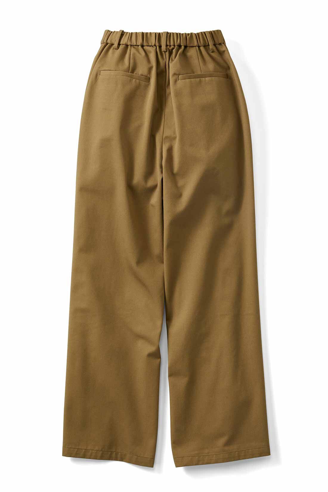 THREE FIFTY STANDARD|THREE FIFTY STANDARD カジュアルすぎないチノパンツ〈キャメル〉|BACK