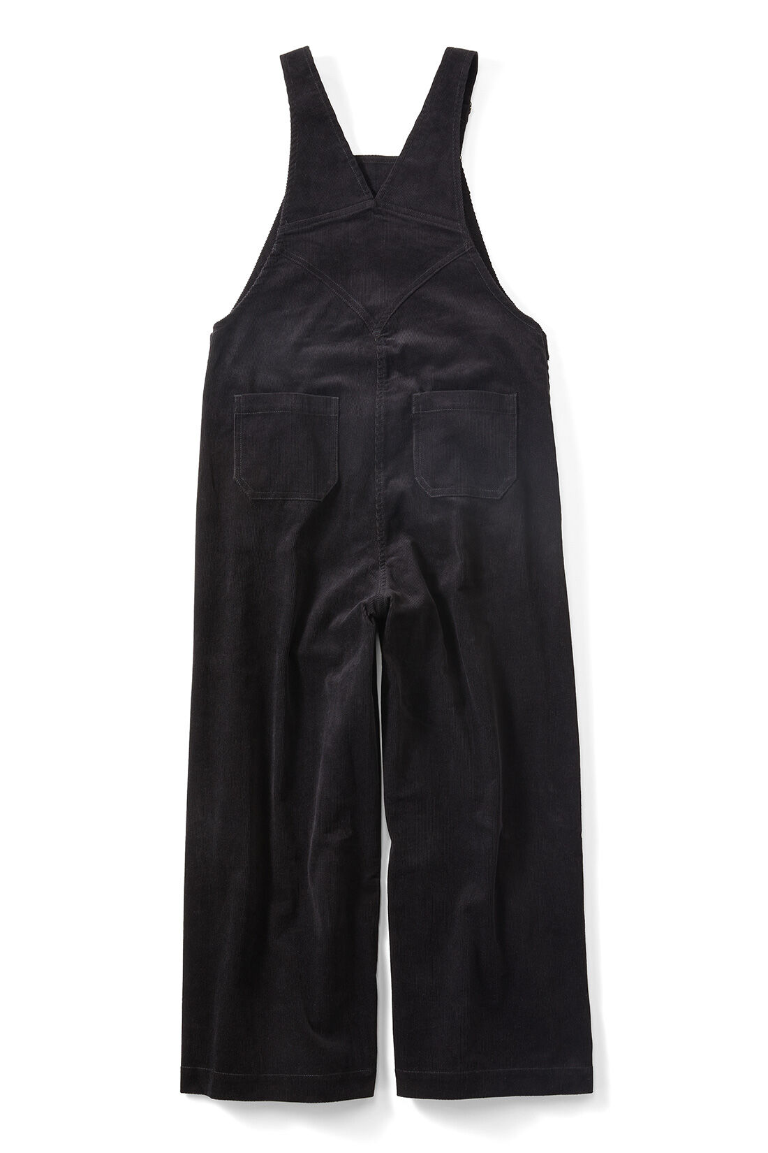 THREE FIFTY STANDARD|THREE FIFTY STANDARD コーデュロイオーバーオール〈ブラック〉|BACK