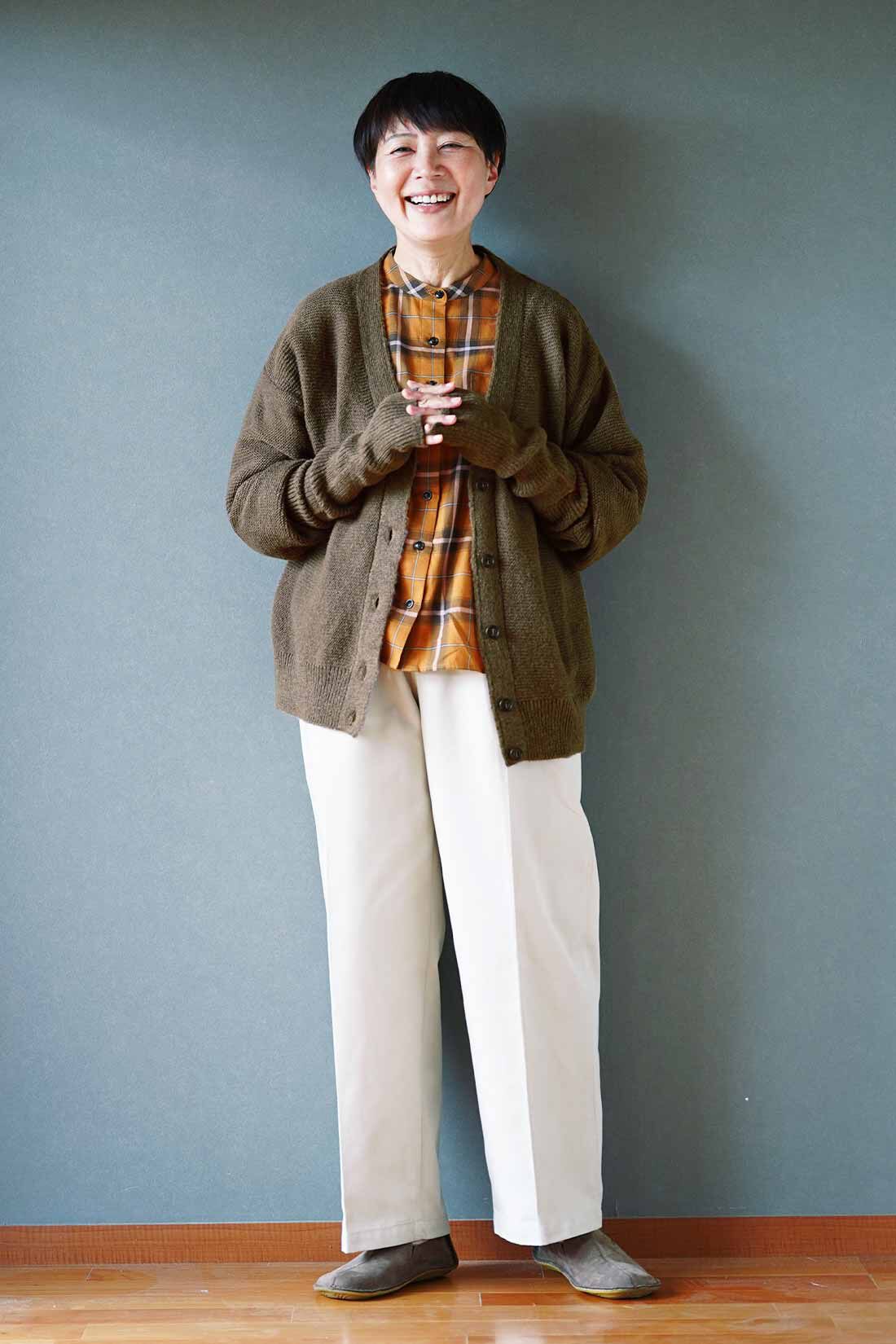 THREE FIFTY STANDARD|THREE FIFTY STANDARD 金子敦子さんと作った 一枚で着こなしが完成するチェックシャツ〈マスタード〉