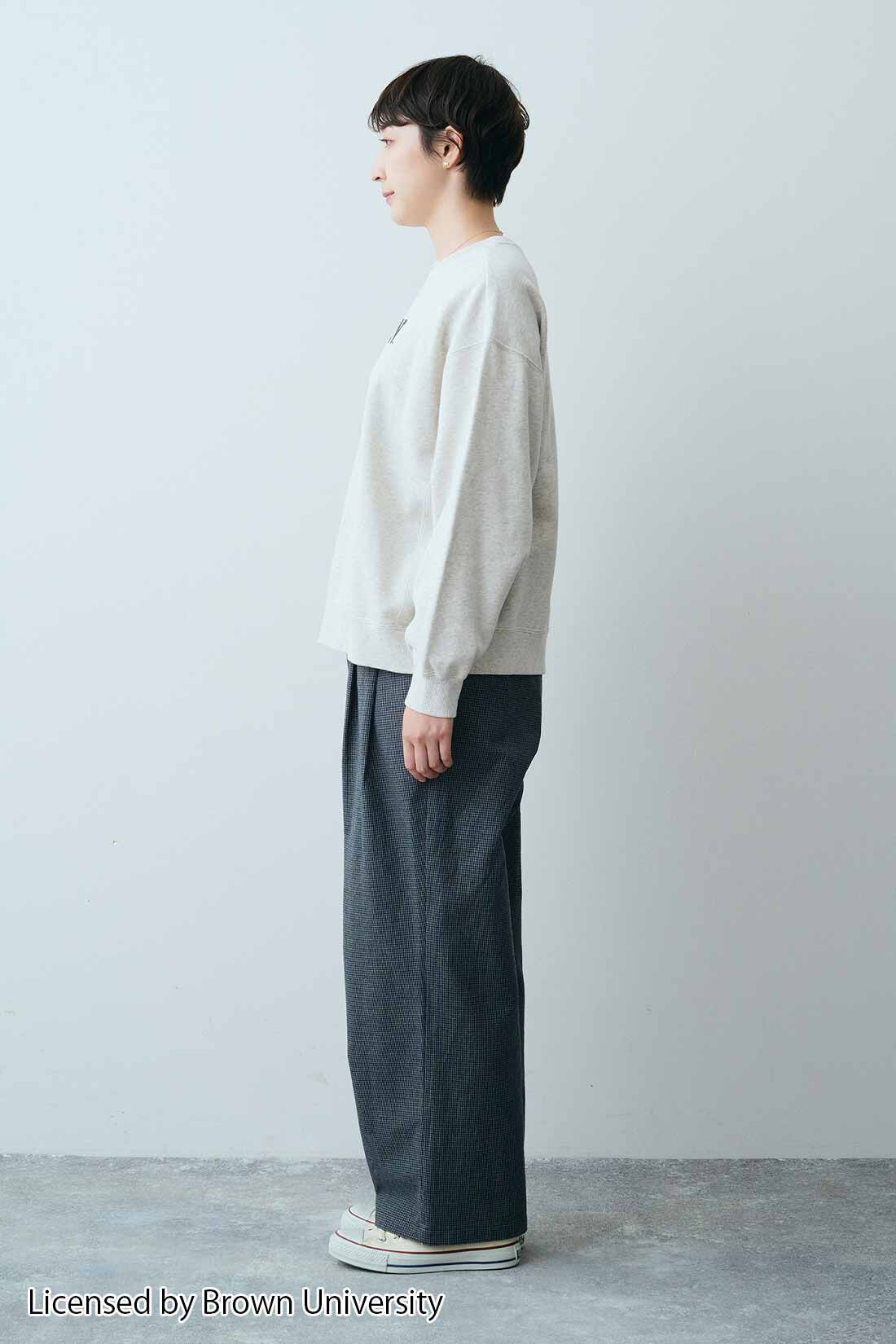 THREE FIFTY STANDARD|THREE FIFTY STANDARD 別注カレッジロゴスウェットトップス〈オートミール〉
