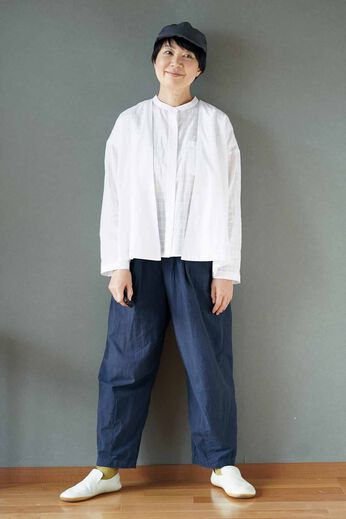THREE FIFTY STANDARD | 金子敦子 コットンカーディガン〈オフホワイト〉