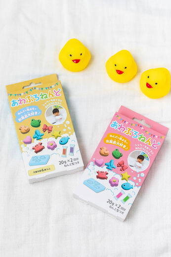 フェリシモMama | あわぶろねんど　泡風呂　入浴剤〈ピンク＆イエロー〉