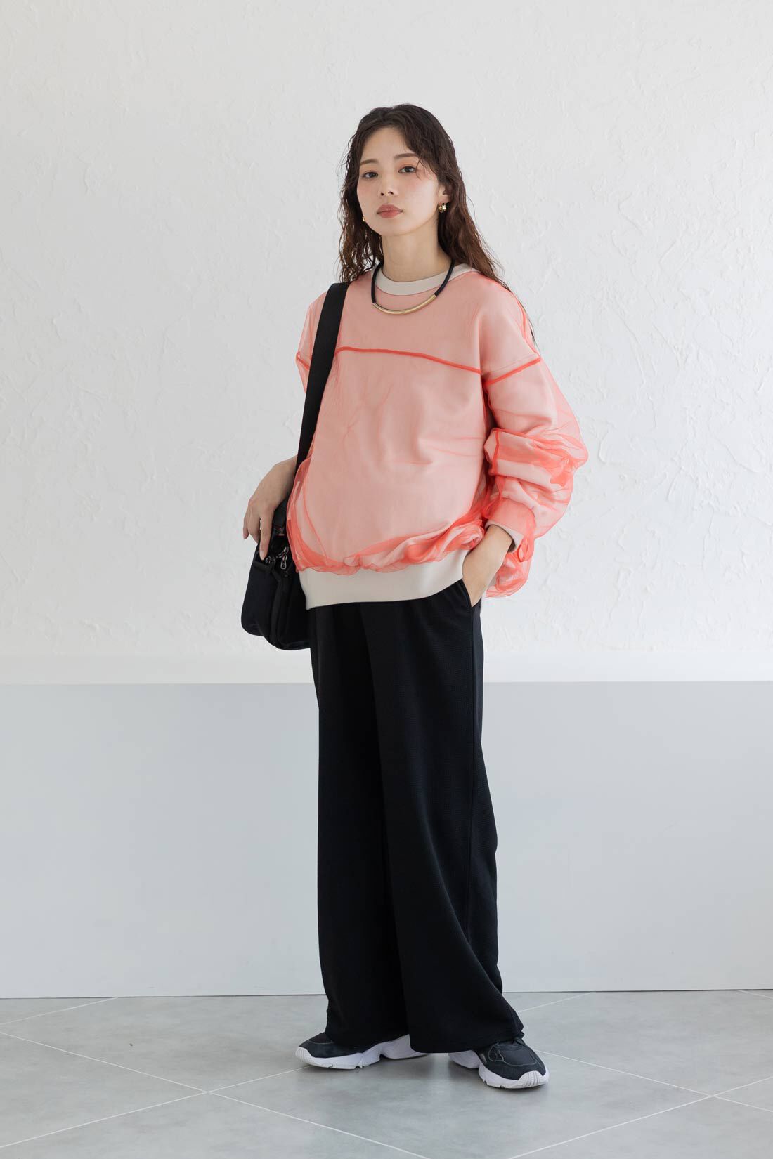 フェリシモMama|Moredde　マタニティから産後も使える　２－ＷＡＹカットソーセットアップ〈グレージュ〉